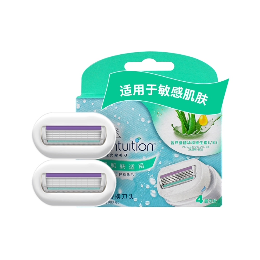 Schick/舒适舒芙除毛刀剃毛刀刮毛刀头替换头（敏感肌肤）2刀头