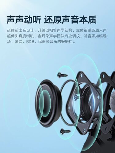 天猫精灵IN糖3语音智能音响蓝牙音箱声控助眠AI闹钟 - 图3