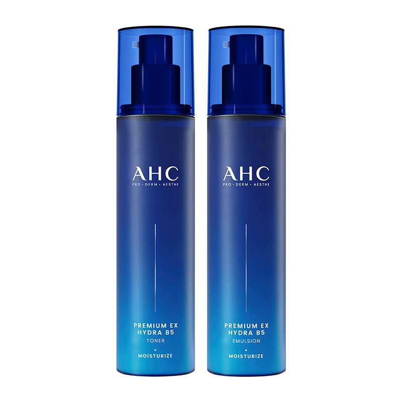 AHC爱和纯B5玻尿酸水盈水乳套装120ML*2补水保湿舒缓