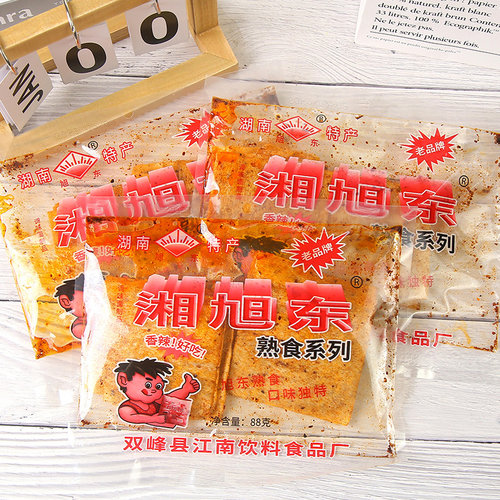 湘旭东湖南特产麻辣片263g内含3大包香辣手工辣条儿时麻辣零食怀 - 图2