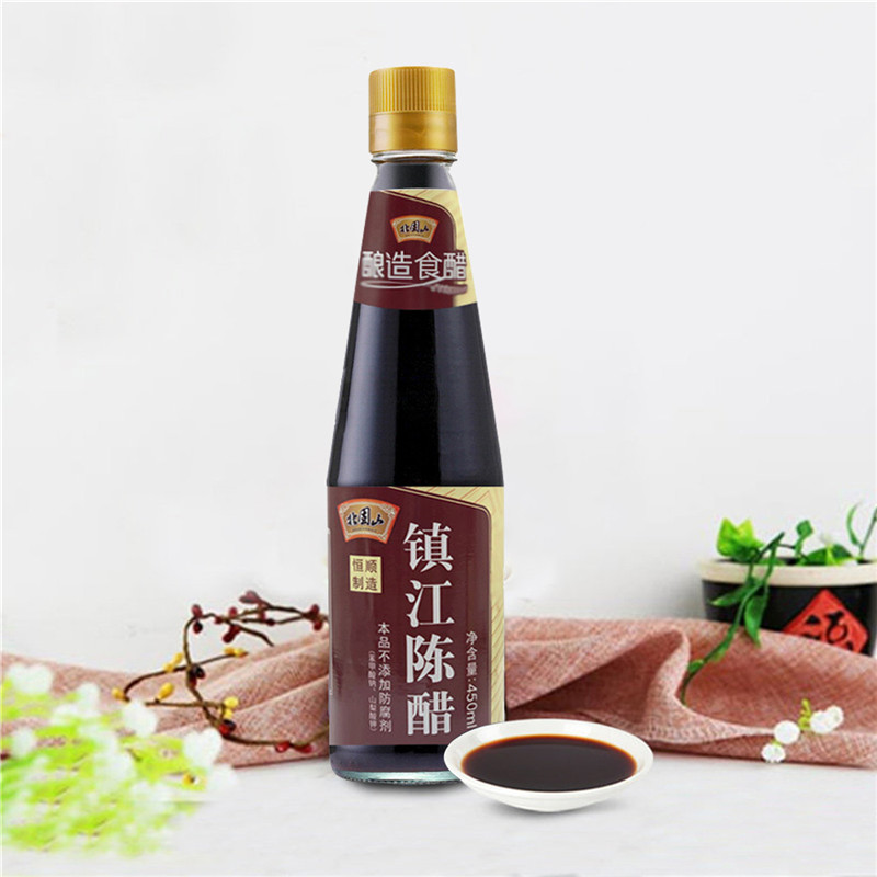 恒顺镇江陈醋450ml纯粮酿造凉拌蘸家用厨房食用醋调味料调料