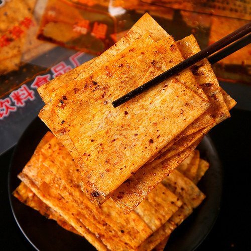 湘旭东湖南特产麻辣片263g内含3大包香辣手工辣条儿时麻辣零食怀 - 图1