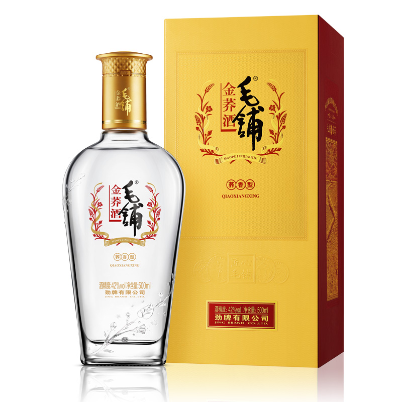 劲牌毛铺苦荞酒金荞42度500ml*1瓶低度酒水瓶装国产礼物送礼礼品-图0