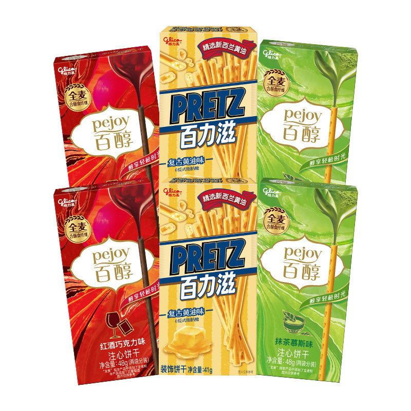 格力高百醇百力滋3口味组合装6盒