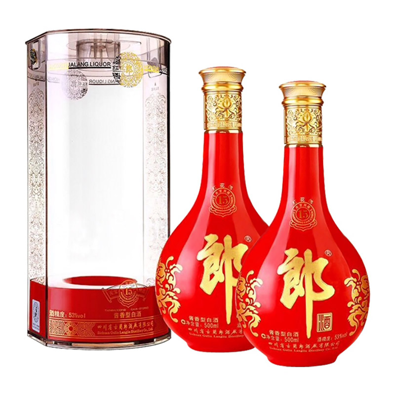 郎酒53度红花郎15酱香型高档白酒500ml*2瓶粮食酒宴请送礼 - 图2