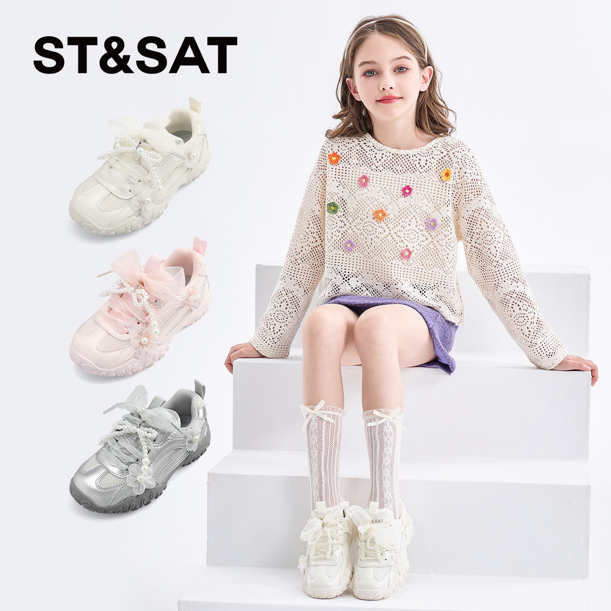 星期六童鞋女童鞋子2026新款芭蕾鞋