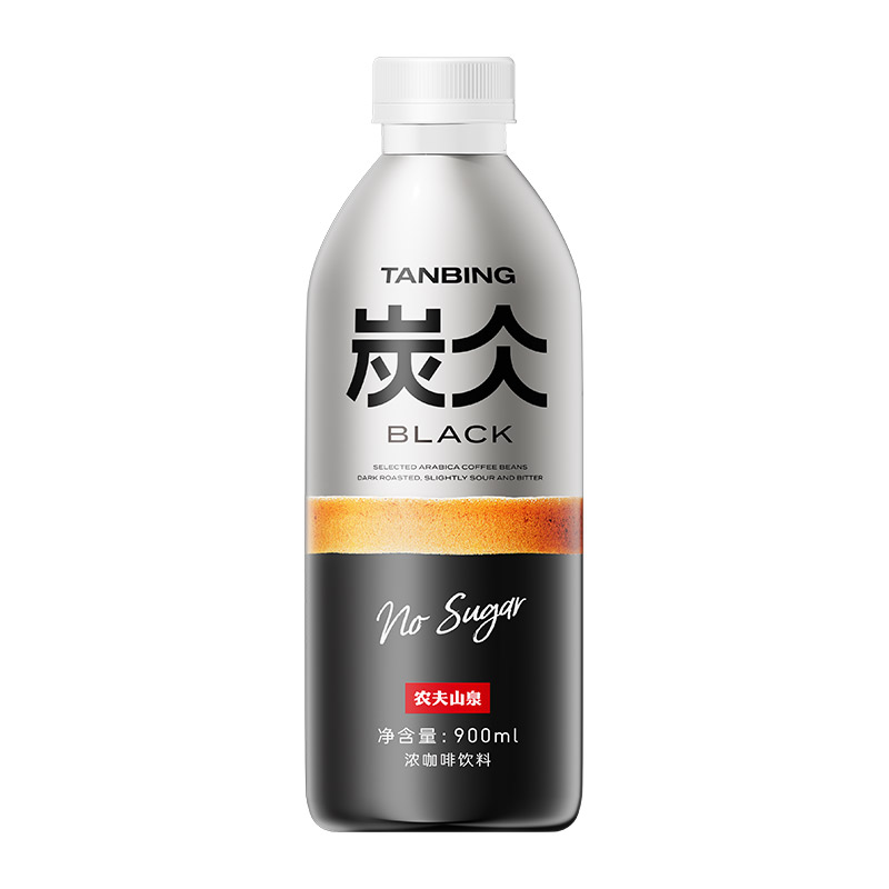 农夫山泉炭仌经典黑咖浓咖啡饮料900ml*1瓶-图0