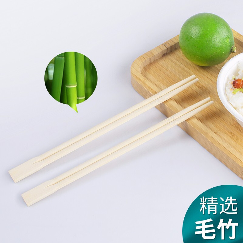优奥连体双生一次性筷子100双独立包装加粗一次性碗筷餐具用品-图2
