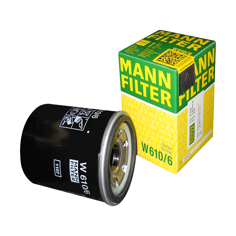 曼牌机油滤芯W610/6适思域CR-V歌诗图锋范雅阁凌派奥德赛飞度 - 图0