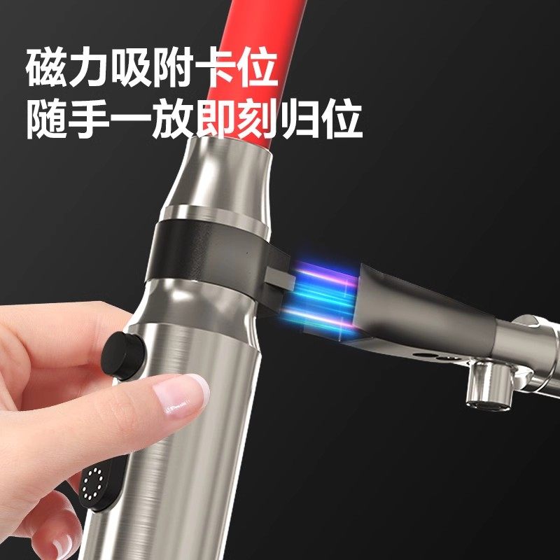 潜水艇洗菜盆龙头万向旋转家用厨房水槽池硅胶磁吸抽拉冷热水龙头,淘宝优惠券,粉丝福利购,淘宝优惠卷