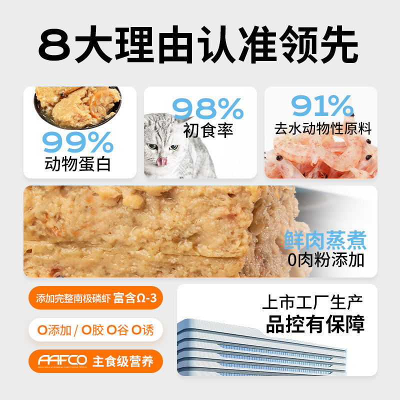 Toptrees领先猫主食罐成猫幼猫营养发腮湿粮零食餐盒罐头,淘宝优惠券,粉丝福利购,淘宝优惠卷