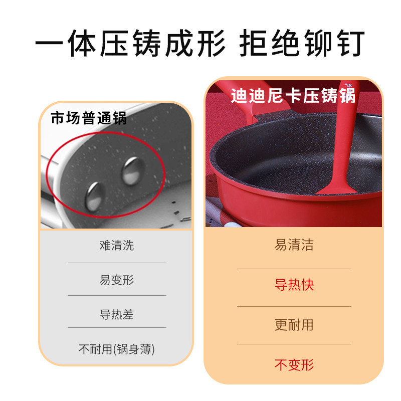 迪迪尼卡辅食锅婴幼儿宝宝专用didinika陶瓷不粘小奶锅平底煎锅