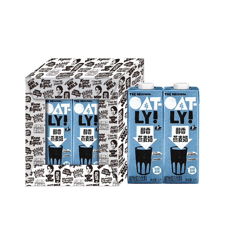 OATLY噢麦力原味醇香燕麦奶6瓶整箱植物蛋白饮料营养早餐奶