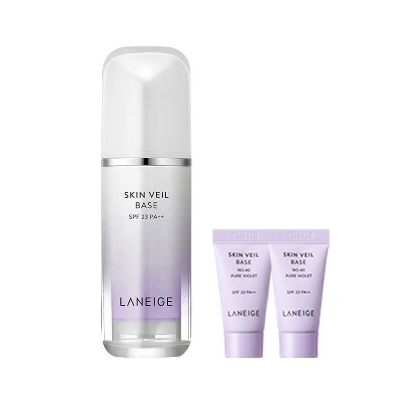 Laneige/兰芝雪纱丝柔隔离霜30ml+5ml*2妆前打底祛黄提亮遮瑕 - 图0