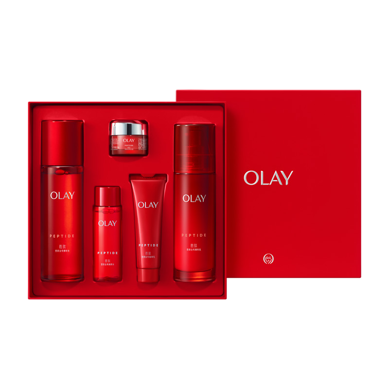 【礼物】OLAY/玉兰油第二代大红瓶水乳护肤套装抗老官方