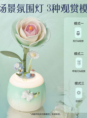 ROKR若客山茶花香薰灯动态绽放