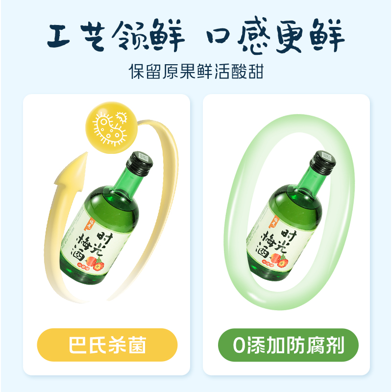 梅见时光梅青梅酒8度330ml*1瓶山楂味梅子酒 - 图3