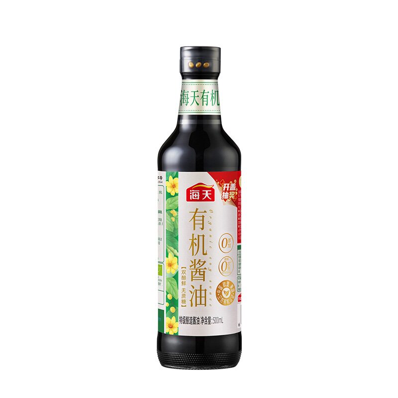 海天有机酱油500mL零添加特级生抽