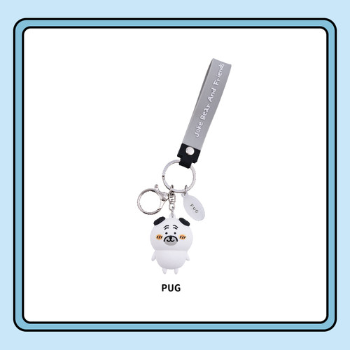 MINISO/名创优品自嘲熊和朋友们钥匙扣包包挂件挂坠挂饰可爱周边 - 图2