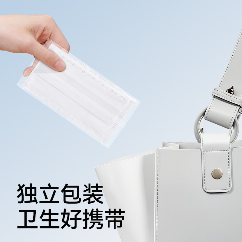 维德医疗医用外科口罩独立包装三层防护口罩灭菌级轻薄透气不勒耳