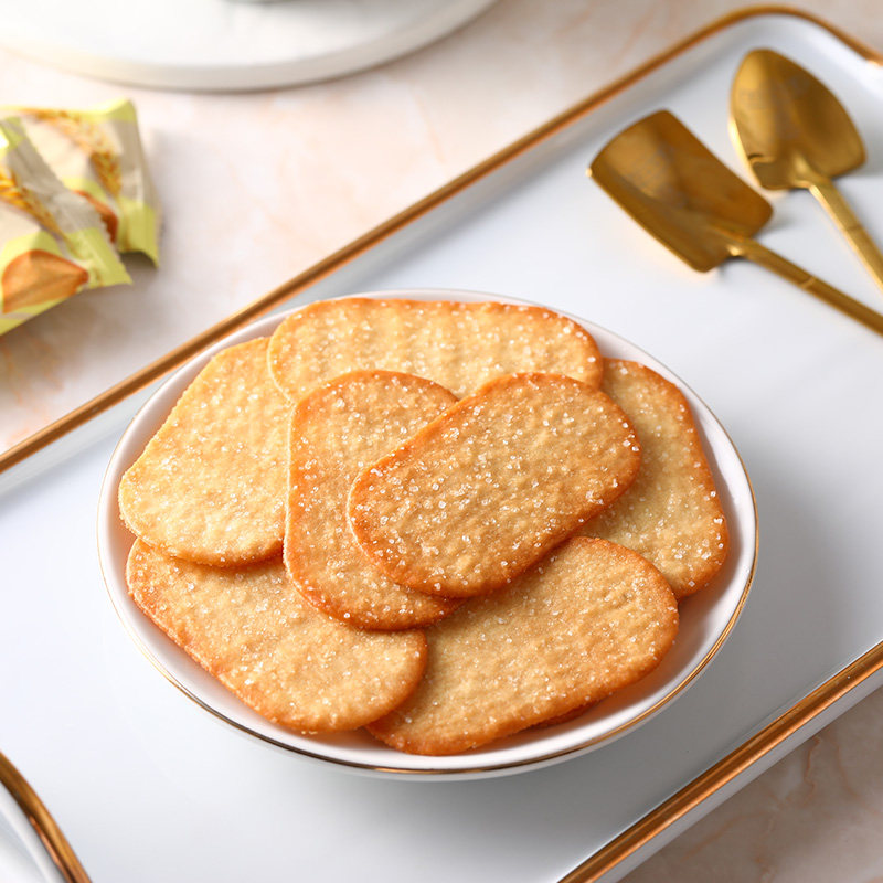 泰山娃椰香椰奶味薄脆饼干325g*1盒充饥解馋休闲零食薄饼小吃整箱