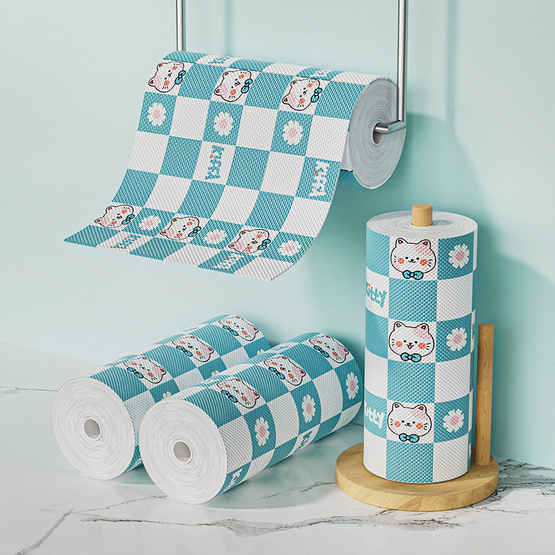 妙然3卷一次性印花懒人周抛抹布家务清洁厨房纸巾吸水洗碗擦脚巾,淘宝优惠券,粉丝福利购,淘宝优惠卷