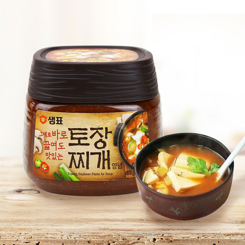 【进口】韩国膳府黄豆酱传统大酱汤450g/盒韩式调味酱炒菜下饭酱 - 图2