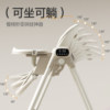 Jingqi baby dining chair foldable and lie flat with one button brake
