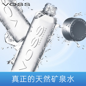 芙丝（VOSS）饮用天然矿泉水（塑料瓶）500ml*24*2弱碱性水整箱装