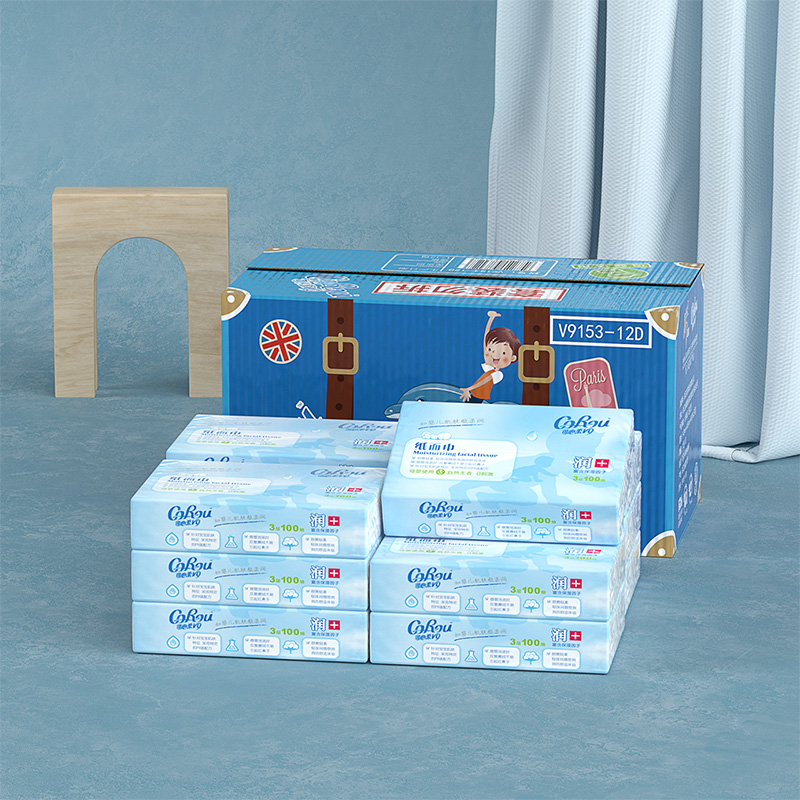 可心柔婴儿保湿柔纸巾100抽12包M码