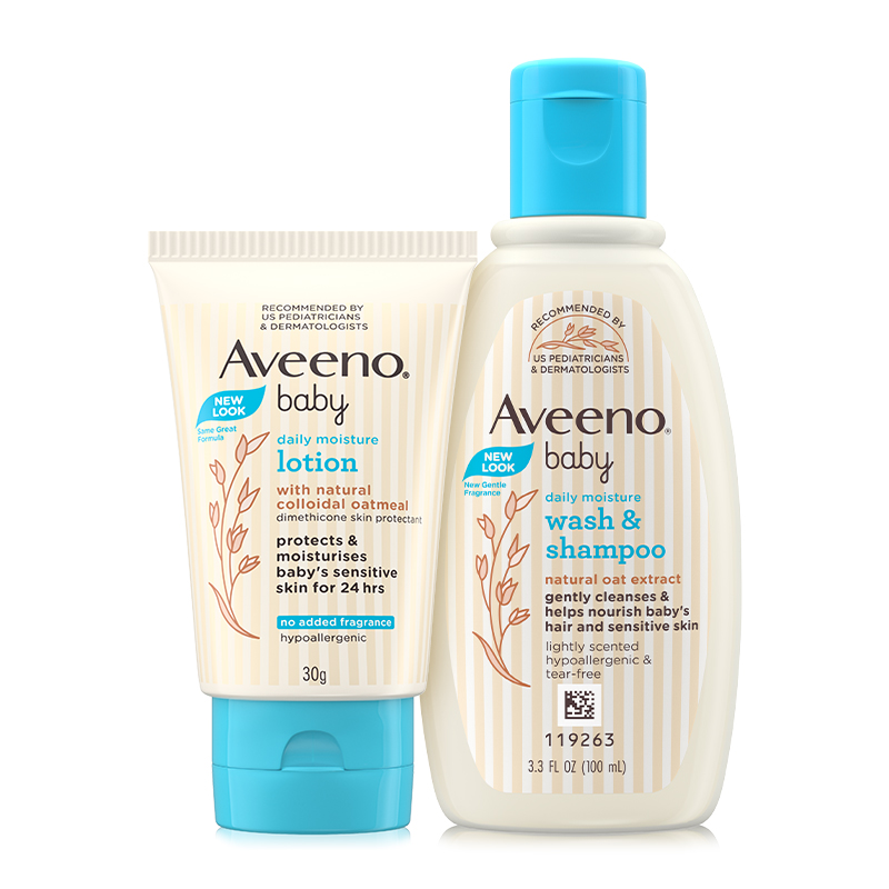 Aveeno/艾惟诺艾维诺婴儿洗发水沐浴乳二合一便携100ml+30g小样