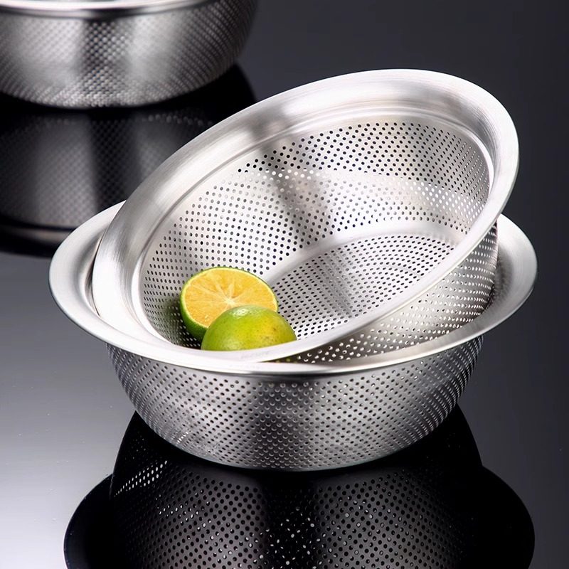 onlycook 厨房304不锈钢漏盆 家用沥水篮洗菜盆洗菜篮淘米篮加厚,淘宝优惠券,粉丝福利购,淘宝优惠卷