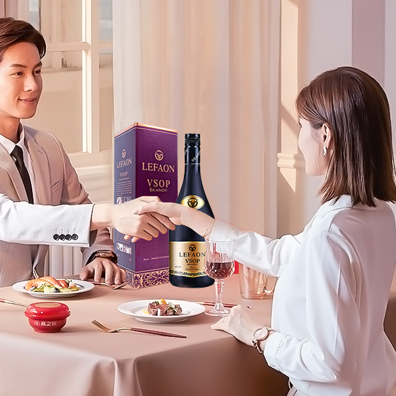 利枫进口烈酒国王十五XO+VSOP白兰地1700ML*1组聚会宴请洋酒组合