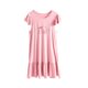 euv girls short-sleeved nightgown summer children's home skirt medium big children girl ice thin princess style