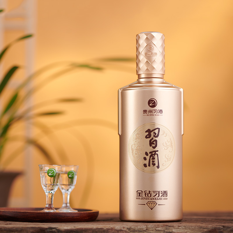 贵州习酒白酒（新版）金钻500ml*1瓶酱香型酒水53度礼盒宴请自饮-图1