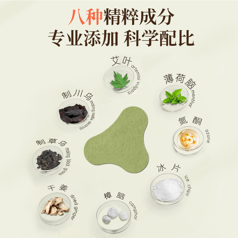 九芝堂艾草膝盖贴艾灸关节疼痛贴保暖发热肩颈腰椎热敷专用帖神器