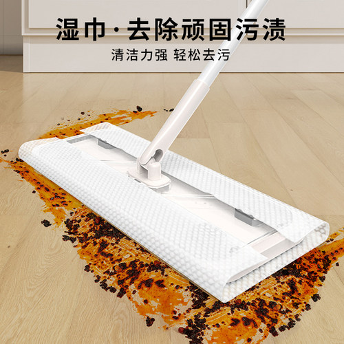 太太乐静电除尘拖把2025新款懒人一次性拖布平板拖地神器家用一拖 - 图2