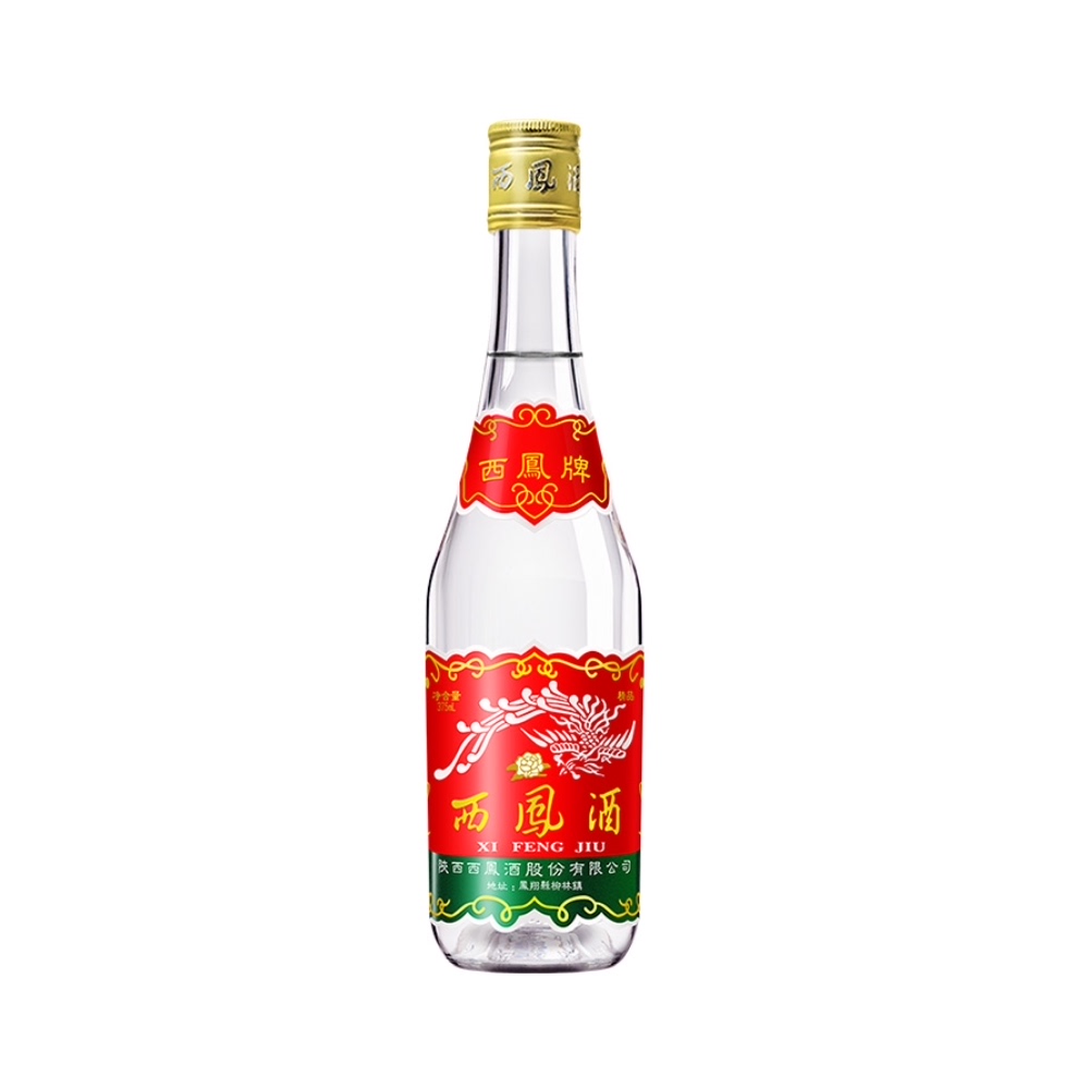 西凤酒375凤香型45度陕西特产摆柜小酒口粮酒纯粮食固态发酵白酒