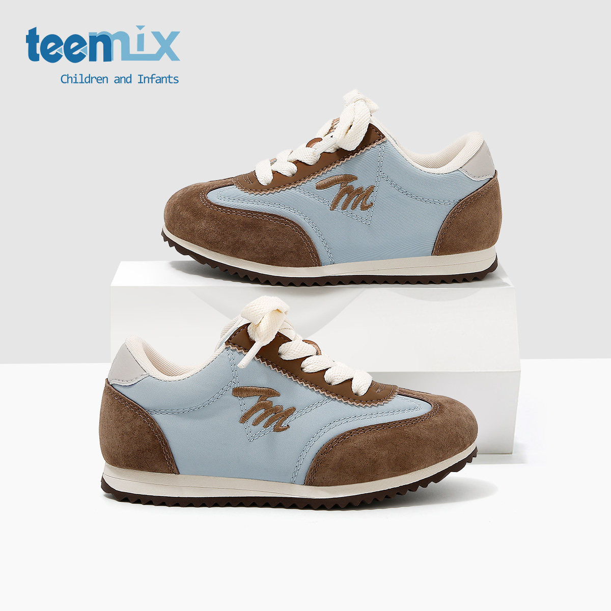 天美意童鞋2025春秋新款男童百搭休闲阿甘鞋女童魔术贴轻便运动鞋,淘宝优惠券,粉丝福利购,淘宝优惠卷