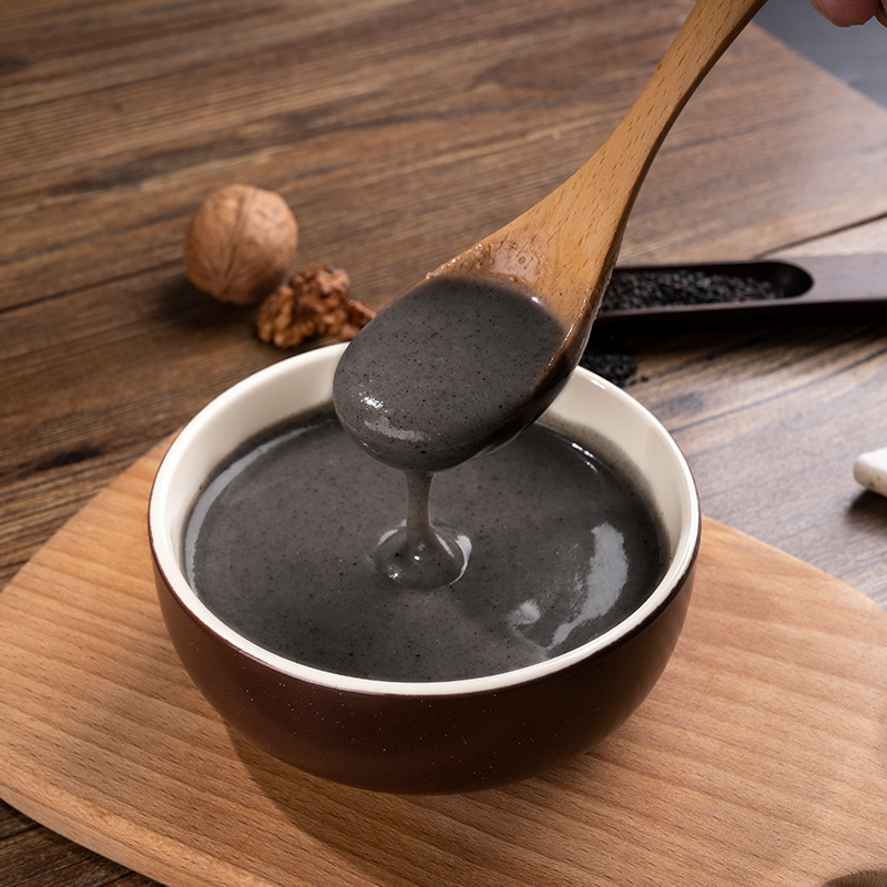 包邮福事多无加蔗糖黑五谷黑芝麻糊1kg礼盒装送礼送长辈早餐年货