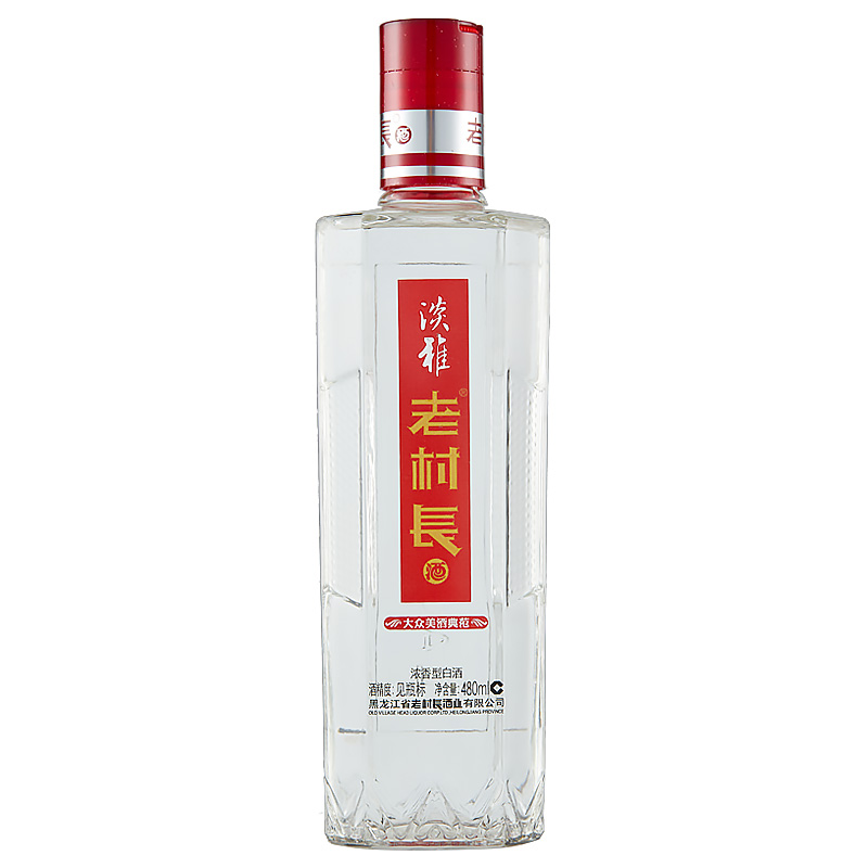 老村长白酒42度淡雅金装浓香型纯粮酒480ml*6整箱口粮酒节日送礼 - 图1