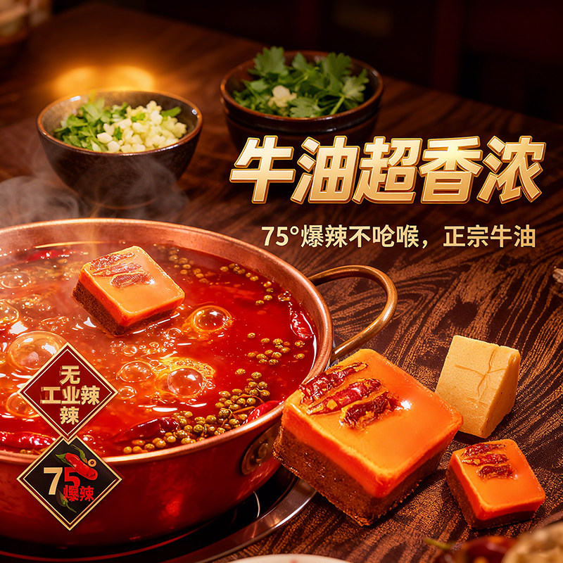 德庄火锅底料正宗重庆麻辣牛油火锅料调料微辣麻辣烫特产冒菜调味,淘宝优惠券,粉丝福利购,淘宝优惠卷