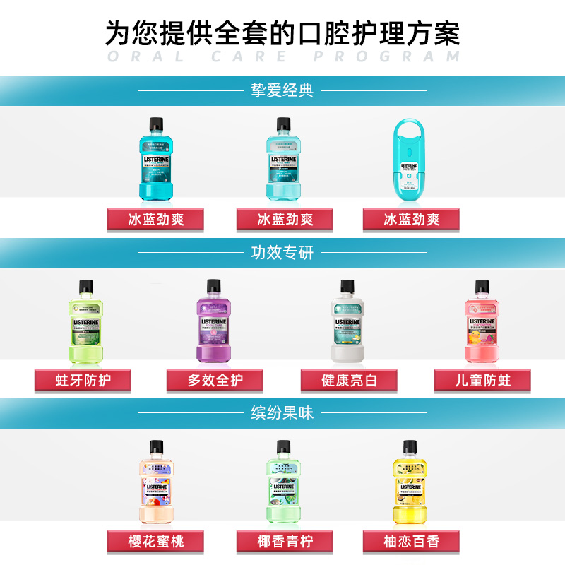 李施德林零度漱口水液清新口气旅行装减少牙渍温和100ml×1瓶-图3