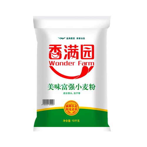 香满园美味富强小麦面粉 家用包子馒头饺子中筋面粉 - 图0