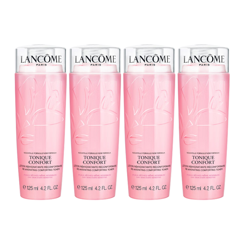 Lancome/兰蔻全新舒缓版粉水爽肤水500ml（125ml*4瓶）补水保湿-图0