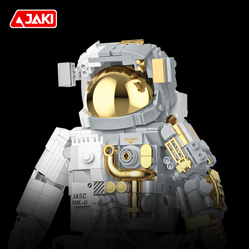 JAKI积木破晓宇航员典藏中国航天模型玩具男孩生日六一儿童节礼物