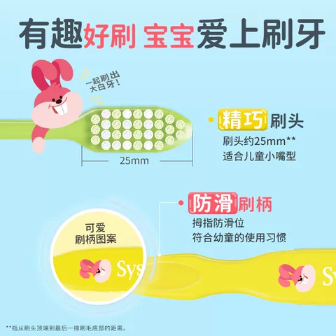 LION狮王齿力佳科学防蛀儿童牙膏牙刷2-6-12岁含氟果味细毛软毛 图片 5