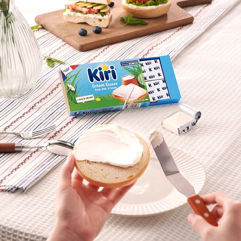 Kiri凯芮进口涂抹型原味奶油芝士再制奶酪97.8g*2早餐烘焙助手,淘宝优惠券,粉丝福利购,淘宝优惠卷