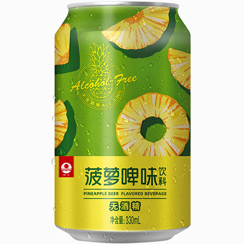 珠江啤酒菠萝啤味饮料330mL*1罐不含酒精风味果啤单罐 - 图3