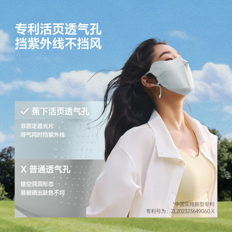 蕉下轻薄无痕护眼角防晒口罩AL203防紫外线透气骑行冰丝遮阳面罩